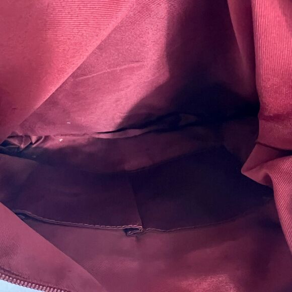 Great American Leather Works Wine Red 100% Cowhide Leather Shoulder/Crossbody - Picture 7 of 9